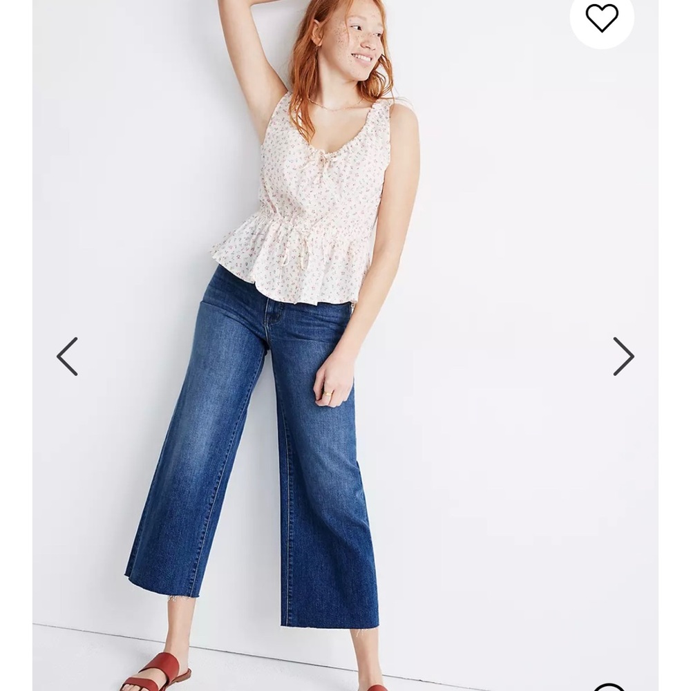 Madewell Wide Leg Crop Jeans // 30
